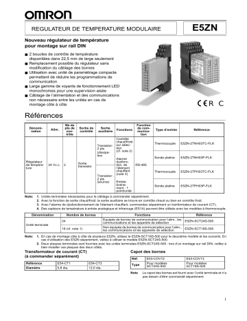 Manuel du propriétaire | Omron E5ZN Manuel utilisateur | Fixfr