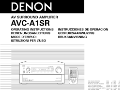 Denon AVC-A1SR Manuel utilisateur