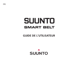 Suunto Smart Belt Manuel utilisateur