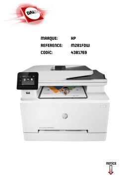 HP M281FDW Manuel utilisateur