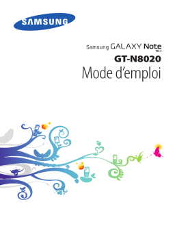 Samsung GALAXY NOTE (10.1, 4G) Manuel utilisateur