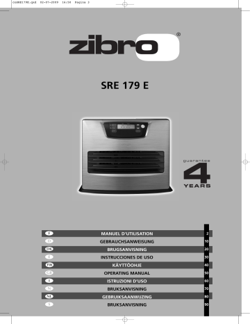 Manuel du propriétaire | Zibro SRE 179 E Manuel utilisateur | Fixfr
