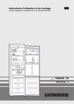 Liebherr CBNPGW 3956 PREMIUM BIOFRESH NOFROST Manuel utilisateur