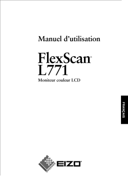 Eizo FLEXSCAN L771 Manuel utilisateur