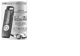 Storex MOBIKEY-MP3-FM Manuel utilisateur