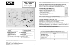 GYS STARTAIR 3 EN 1 Manuel utilisateur