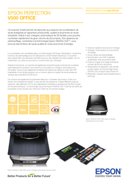 Epson Perfection V500 Office Manuel utilisateur