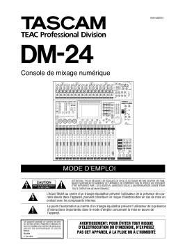 Tascam DM-24 Manuel utilisateur