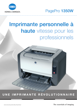 KONICA PagePro 1350W Manuel utilisateur