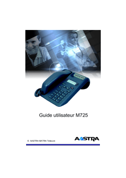 Aastra M725 Manuel utilisateur