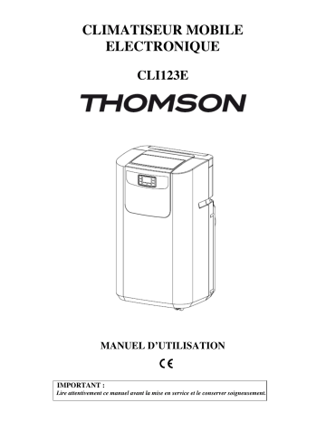 Manuel du propriétaire | Thomson CLI123E Manuel utilisateur | Fixfr