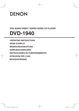 Denon DVD-1940 Manuel utilisateur
