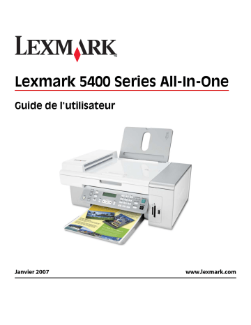 Manuel du propriétaire | Lexmark X5450 Manuel utilisateur | Fixfr