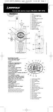 Cobra microTALK MT 975 Manuel utilisateur