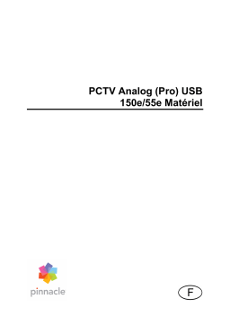 Pinnacle PCTV ANALOG PRO USB Manuel utilisateur