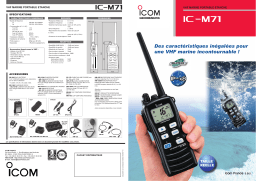 ICOM IC-M71 Manuel utilisateur