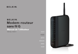 Belkin MODEM-ROUTEUR SANS FIL G Manuel utilisateur