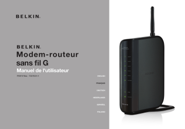 Manuel du propriétaire | Belkin MODEM-ROUTEUR SANS FIL G Manuel utilisateur | Fixfr