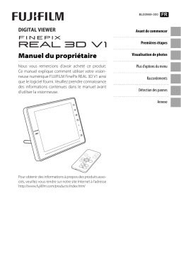 Fujifilm REAL 3D V1 Manuel utilisateur