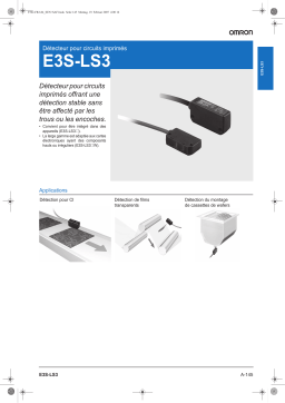 Omron E3S-LS3 Manuel utilisateur