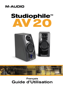 M-Audio Studiophile AV 20 Manuel utilisateur