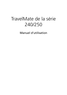 Acer TRAVELMATE-24X-25X Manuel utilisateur