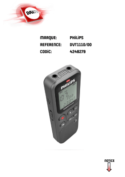 Philips DVT1110 Manuel utilisateur