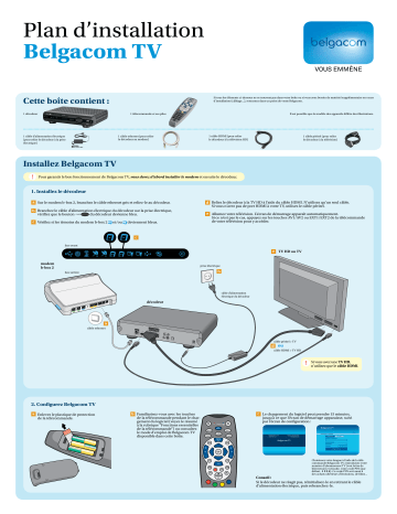 Manuel du propriétaire | BELGACOM BELGACOM TV Manuel utilisateur | Fixfr
