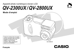 Casio QV-2800UX Manuel utilisateur