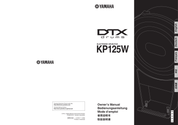 Manuel du propriétaire | Yamaha KP125W Manuel utilisateur | Fixfr