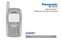 Panasonic EB-G51 Manuel utilisateur