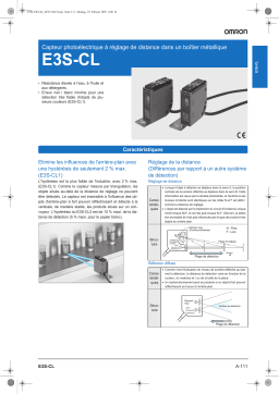 Omron E3S-CL Manuel utilisateur