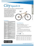 GIANT BICYCLES CITY SPEED CS Manuel utilisateur