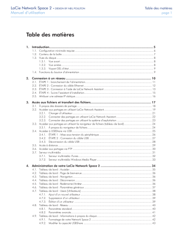 Manuel du propriétaire | LaCie Network Space 2 Manuel utilisateur | Fixfr