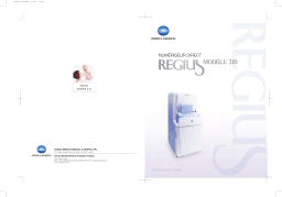 KONICA REGIUS 210 Manuel utilisateur