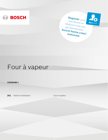 Manuel du propriétaire | Bosch CDG634AS0 Manuel utilisateur | Fixfr