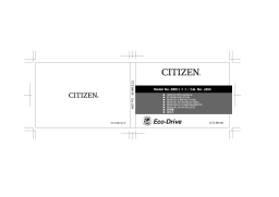 CITIZEN WATCH J304 Manuel utilisateur