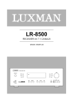 LUXMANN LR-8500 Manuel utilisateur