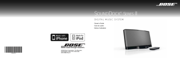 Manuel du propriétaire | Bose SoundDock Series II Manuel utilisateur | Fixfr