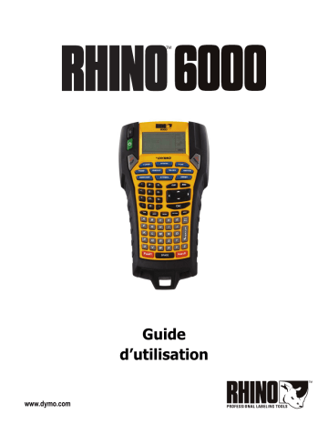 Manuel du propriétaire | Dymo RHINO 6000 Manuel utilisateur | Fixfr