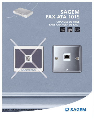 Manuel du propriétaire | Sagem FAX ATA 101S Manuel utilisateur | Fixfr