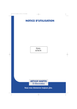 ARTHUR MARTIN AFI638 Manuel utilisateur