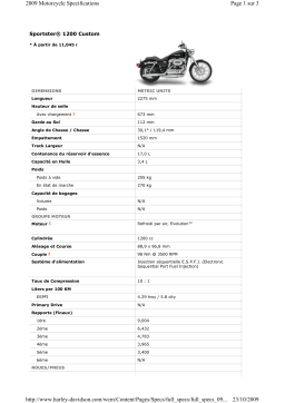 HARLEY-DAVIDSON SPORTSTER 1200 CUSTOM Manuel utilisateur