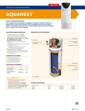 Manuel du propriétaire | Chaffoteaux & Maury AQUANEXT Manuel utilisateur | Fixfr