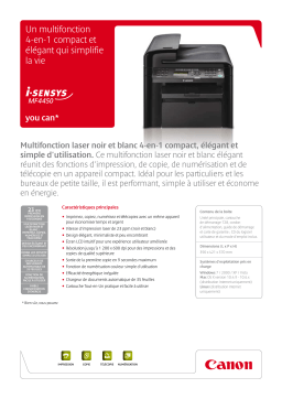 Canon i-SENSYS MF4450 Manuel utilisateur