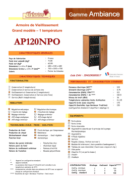 ARTEVINO AP120NPO Manuel utilisateur