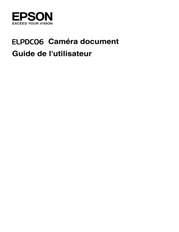 Manuel du propriétaire | Epson ELPDC06 Manuel utilisateur | Fixfr