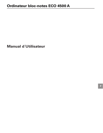 Manuel du propriétaire | MAXDATA ECO 4500 AN Manuel utilisateur | Fixfr