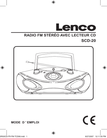 Manuel du propriétaire | Lenco SCD-20 Manuel utilisateur | Fixfr