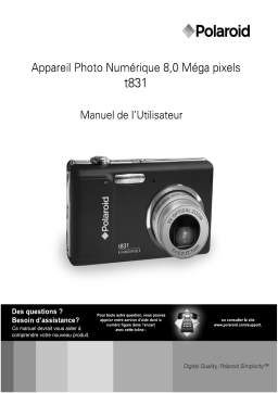 Polaroid T831 Manuel utilisateur